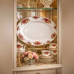 Royal Albert “Old Country Roses” Oval Serving Platter – 13” Bone China, England